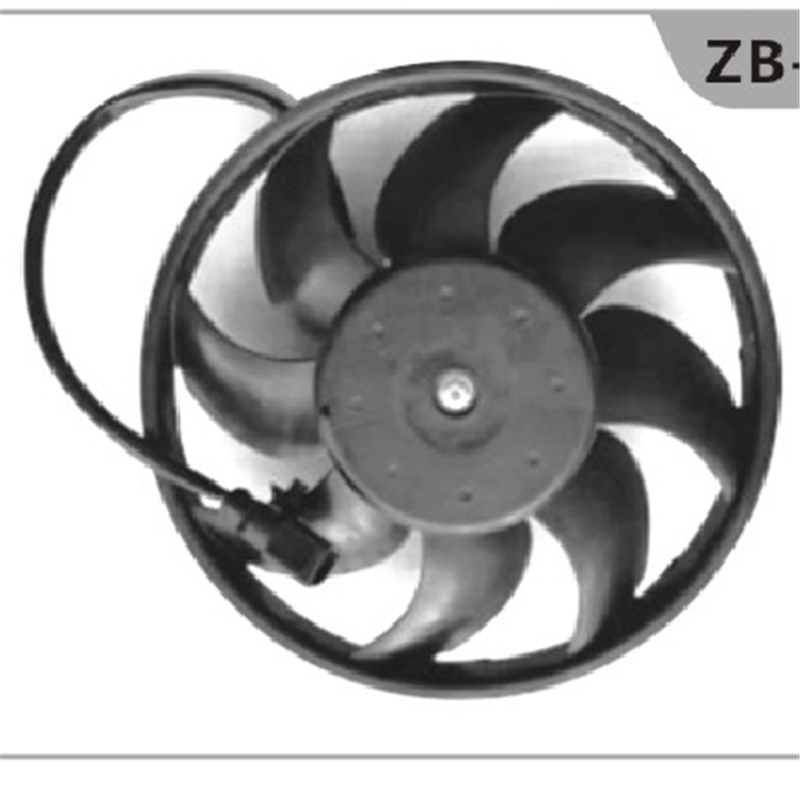 Porsche engine radiator cooling fan